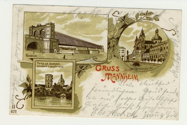 Ansichtskarte Mannheim 1901