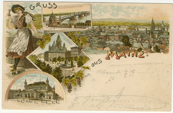 Ansichtskarte Mainz 1896