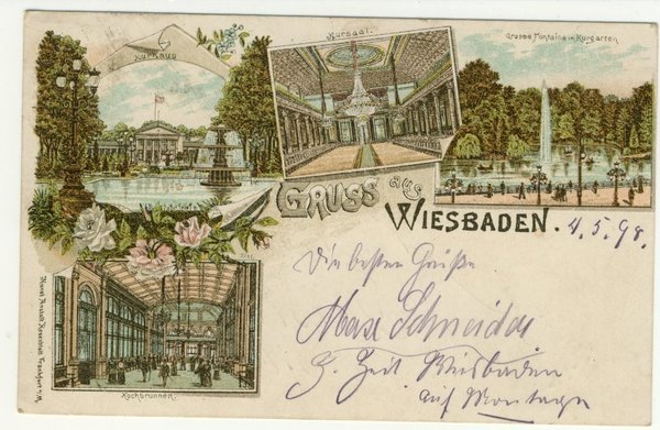 Ansichtskarte Wiesbaden 1898