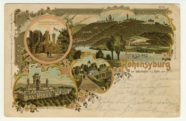 Ansichtskarte Hohensyburg 1900