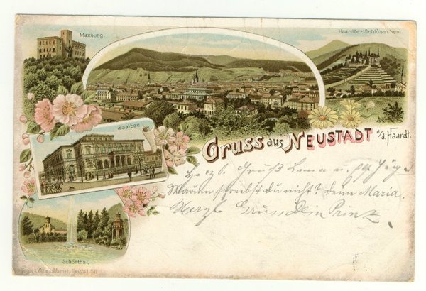 Ansichtskarte Neustadt an der Haardt 1898