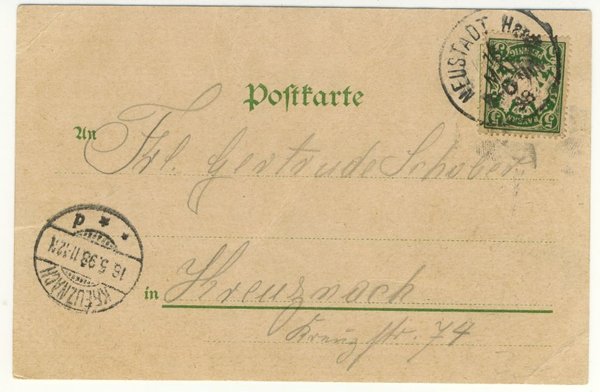Ansichtskarte Neustadt an der Haardt 1898