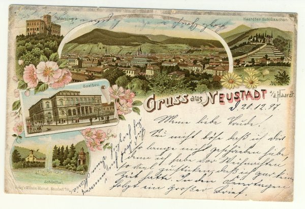 Ansichtskarte Neustadt an der Haardt 1897
