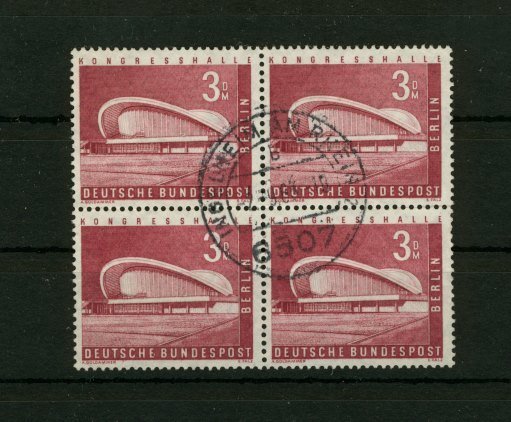 Briefmarke Berlin 154 gestempelt Viererblock