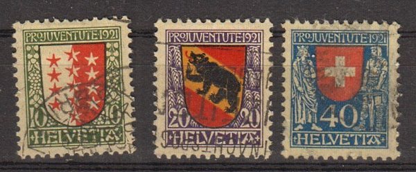 Briefmarke Schweiz 172-74 o