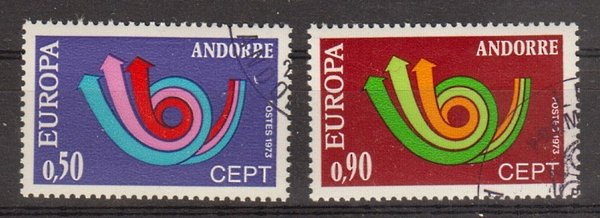 Briefmarke Andorra franz. 247-48 o
