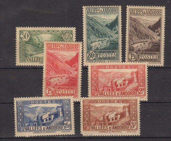Briefmarke Andorra franz. 78-82 *