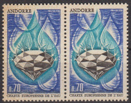 Briefmarke Andorra franz. 217 ** Paar