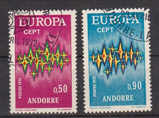 Briefmarke Andorra franz. 238-39 o
