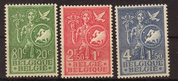 Briefmarke Belgien 976-78 **