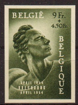 Briefmarke Belgien 994 ** geschnitten