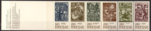Briefmarke Färöer 106-11 ** Markenheft