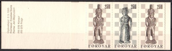 Briefmarke Färöer 82-83 ** Markenheft