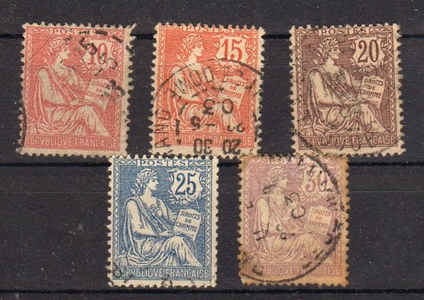 Briefmarke Frankreich 102-06 o