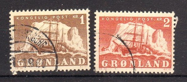 Briefmarke Grönland 35-36 o
