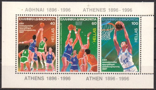 Briefmarke Griechenland Block 6 **