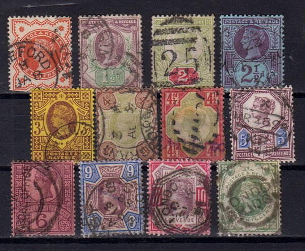 Briefmarke Großbritannien 86-97 o