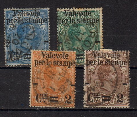 Briefmarke Italien 62 + 64-66 o