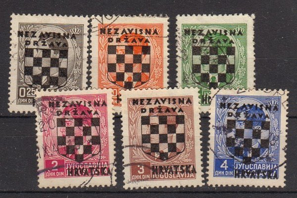 Briefmarke Kroatien 9-15 o