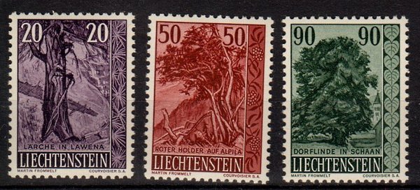 Briefmarke Liechtenstein 377-79 **