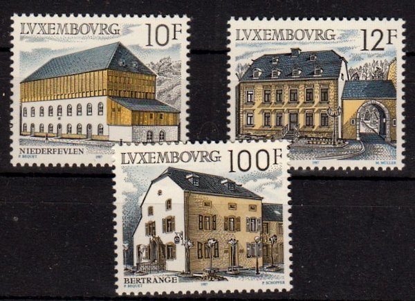 Briefmarke Luxemburg 1180-82 **