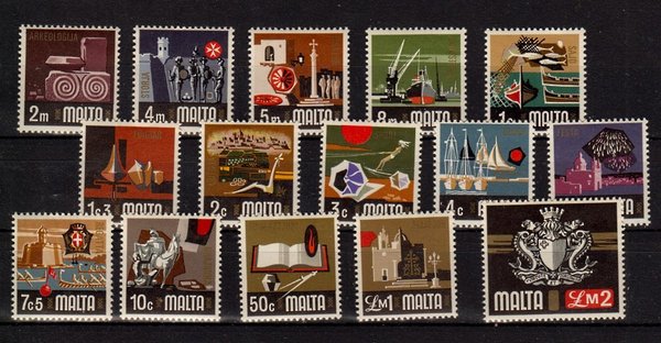 Briefmarke Malta 457-71 **