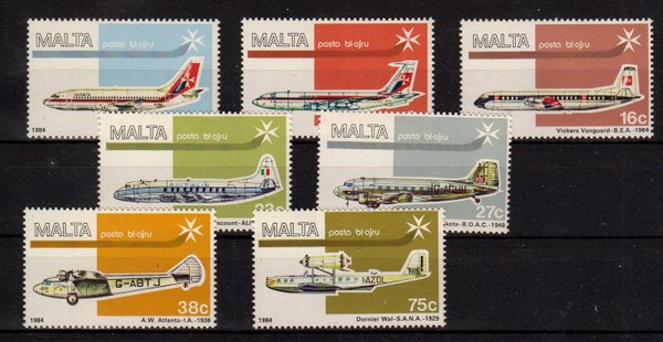Briefmarke Malta 697-703 **