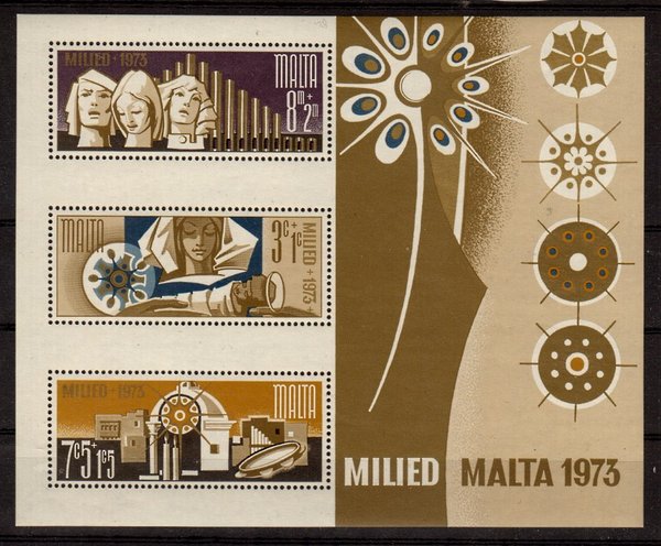 Briefmarke Malta Block 3 **