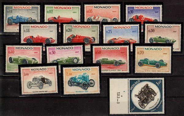 Briefmarke Monako 848-62 **