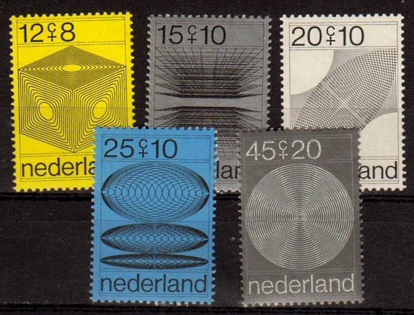 Briefmarke Niederlande 936-40 ** auch als 4er Blöcke