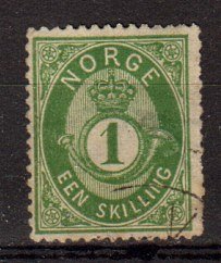 Briefmarke Norwegen 16 b o