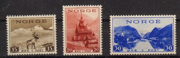 Briefmarke Norwegen 195-97 *