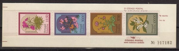 Briefmarke Portugal Madeira 86-89 ** Markenheft 3