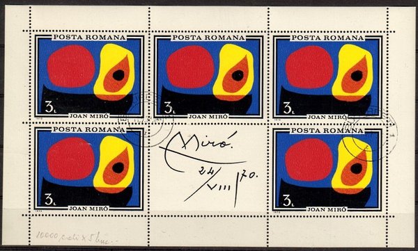Briefmarke Rumänien 2904 ** Kleinbogen