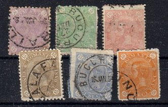 Briefmarke Rumänien 84-89 o