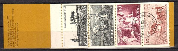 Briefmarke Schweden 815-19 o Markenheft 41