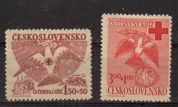 Briefmarke Tschechoslowakei 599-600 *