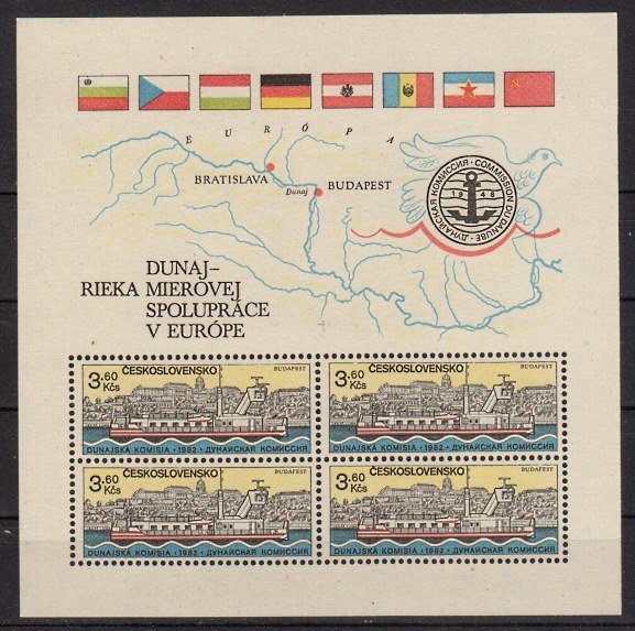 Briefmarke Tschechoslowakei Block 52 **