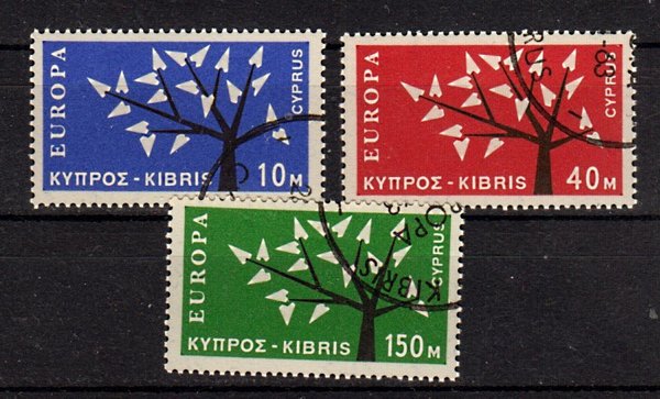Briefmarke Zypern 215-17 o
