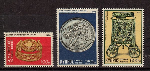 Briefmarke Zypern 451-53 **
