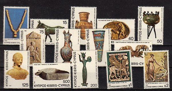 Briefmarke Zypern 525-38 **