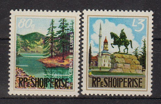 Briefmarke Albanien 1664-65 **