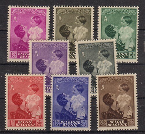 Briefmarke Belgien 443-50 *