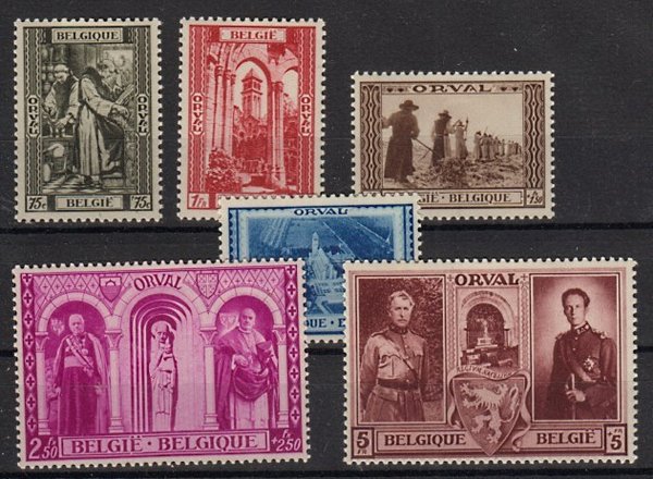 Briefmarke Belgien 514-19 *