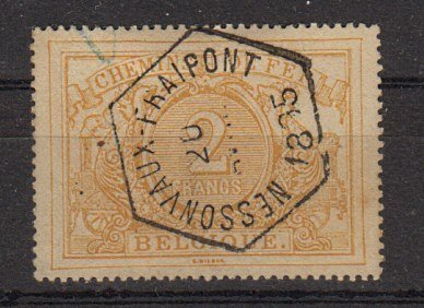 Briefmarke Belgien Eisenbahnmarken 14 o