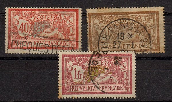 Briefmarke Frankreich 96-98 o