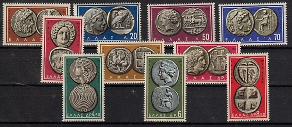 Briefmarke Griechenland 696-705 *
