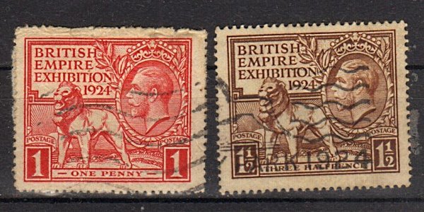 Briefmarke Großbritannien 166-67 o