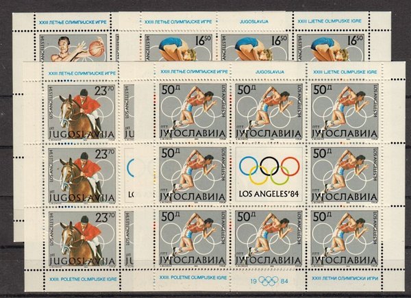 Briefmarke Jugoslawien 2048-51 ** Kleinbögen