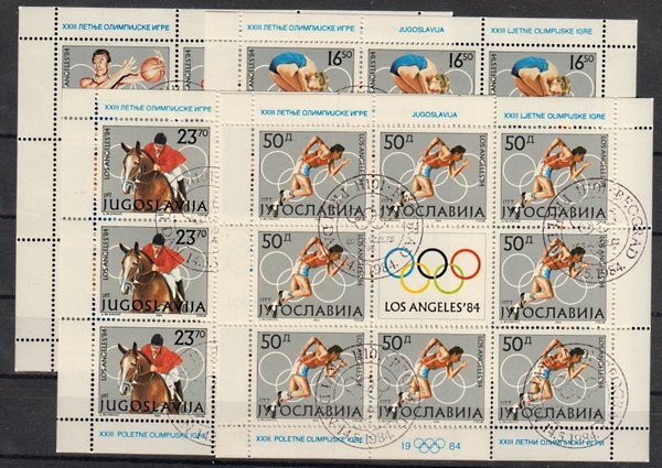 Briefmarke Jugoslawien 2048-51 o Kleinbögen